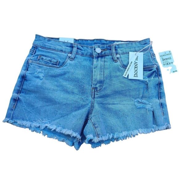 BLANK NYC 'DO YOU MIND' DENIM JEAN SHORTS SIZE 27 CUT OFF NWT - Picture 1 of 12